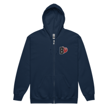 Load image into Gallery viewer, B.LOV Embroidered Unisex Zip Hoodie