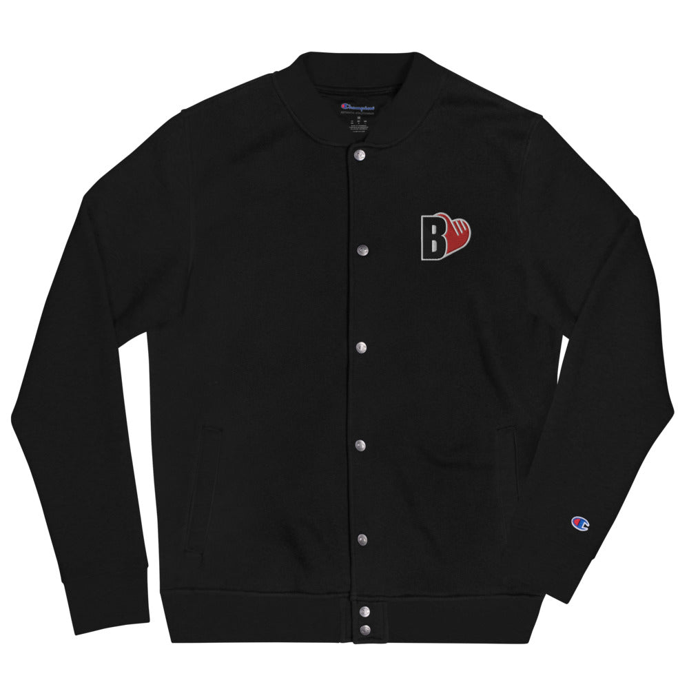 B.LOV Embroidered Champion Bomber Jacket